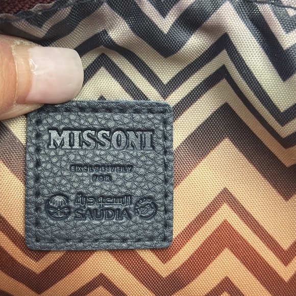 Missoni Navy Blue Make Up Bag BP7512 - Picture 9 of 11